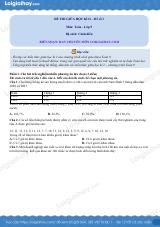 Đề thi giữa kì 2 Toán 9 Cánh diều - Đề số 3